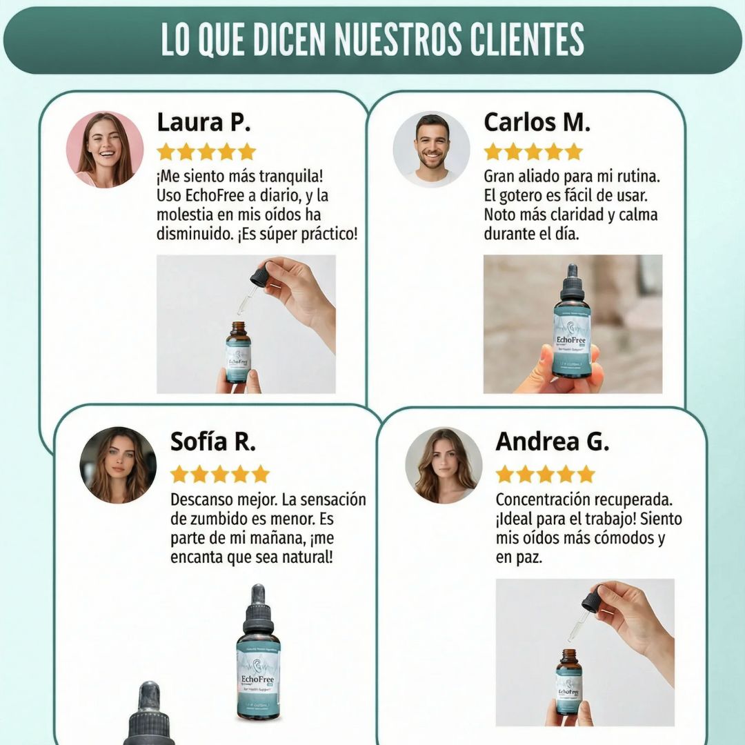 EchoFree Ayuda a desinflamar y destapar oídos sin esfuerzo