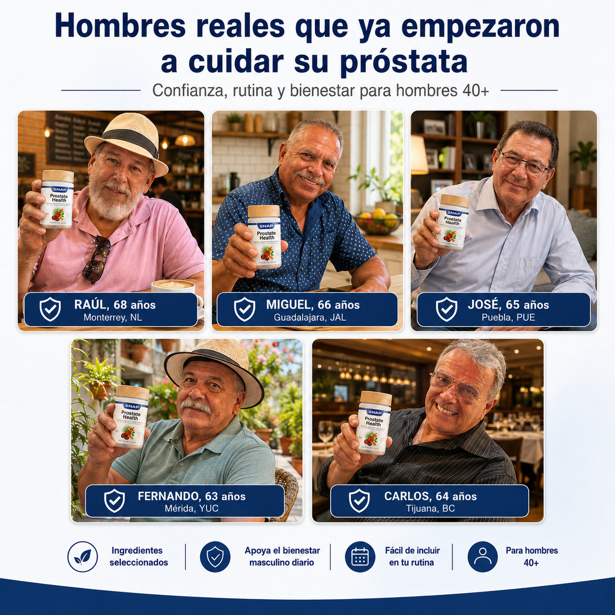 Suplemento para la Salud de la Próstata con Saw Palmetto