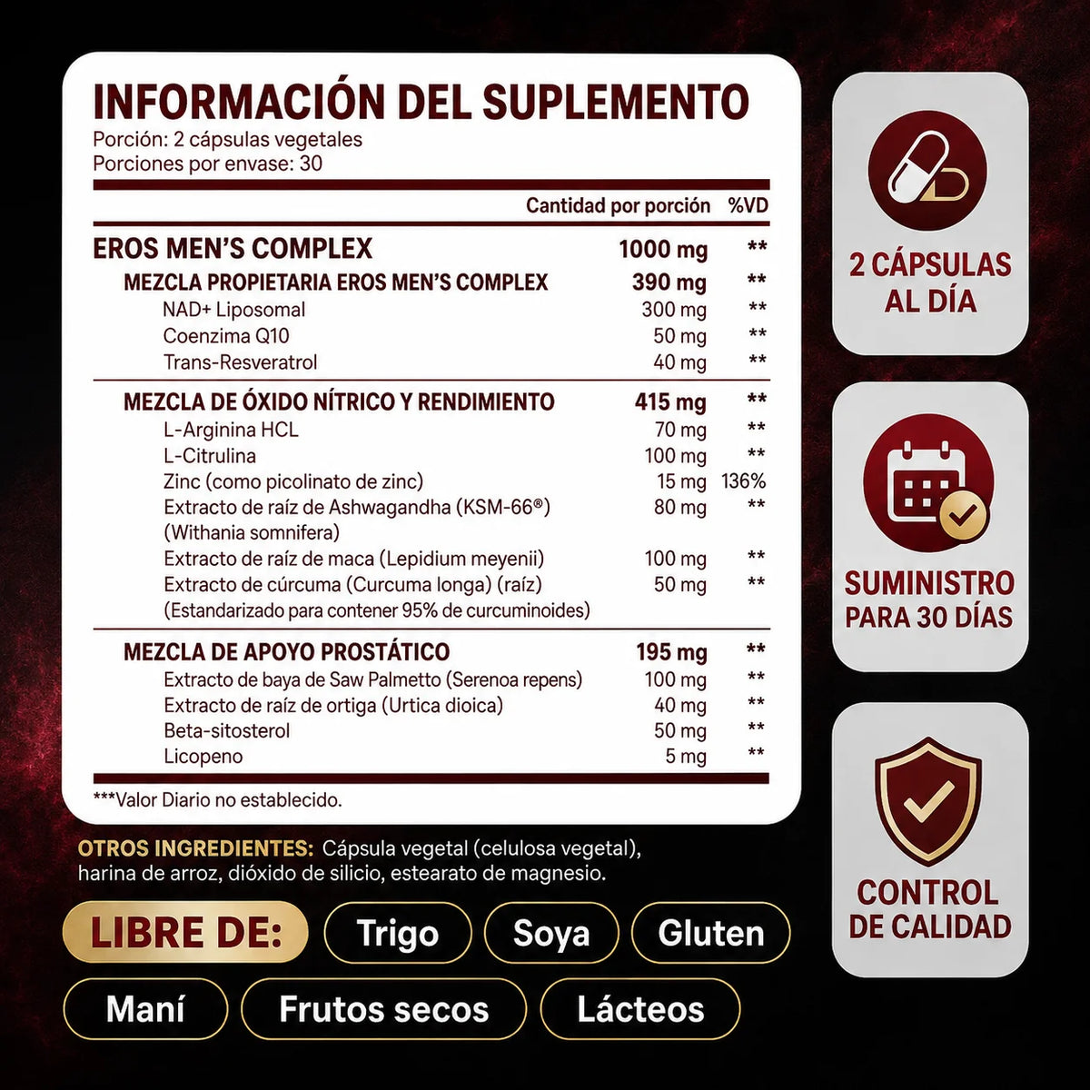 Eros | Aumenta rendimiento sexual y libido en los primeros 7 dias