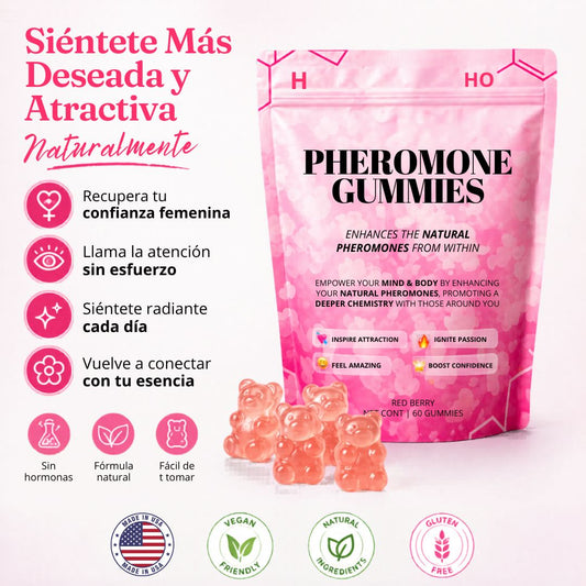 Gomas con Feromonas Sientete deseada y segura - 60 Gomas