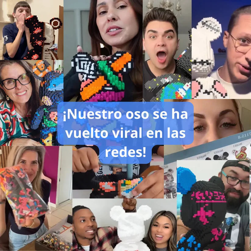 🧸MiniBloques Oso Creativo estimula la mente y decora tu espacio