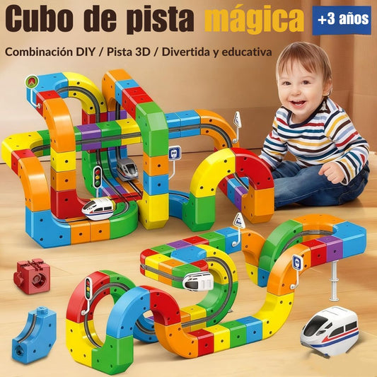 Tren Eléctrico de Pistas Flexibles que desafia la gravedad