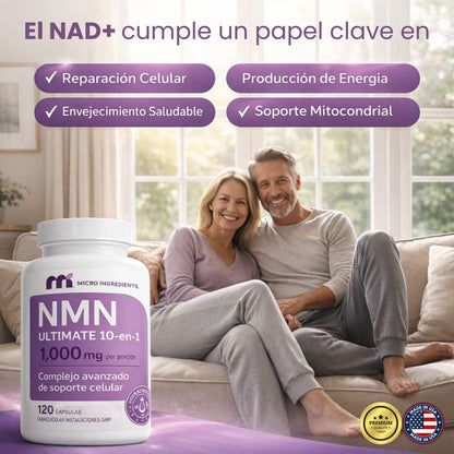 NMN™ Energía, Vitalidad y Bienestar Celular para Tu Rutina Diaria