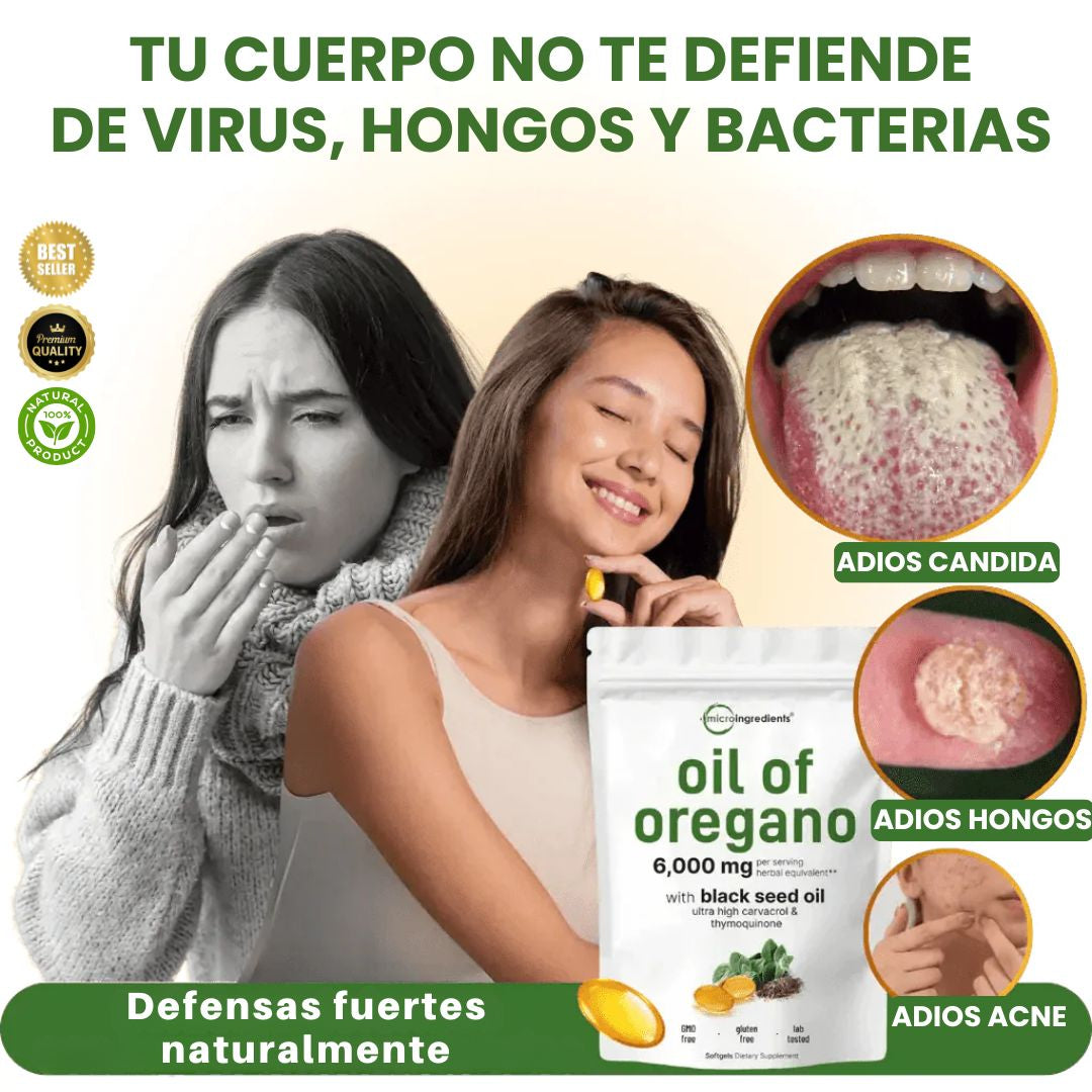 Aceite oil de Orégano Activa Defensas Más Fuertes