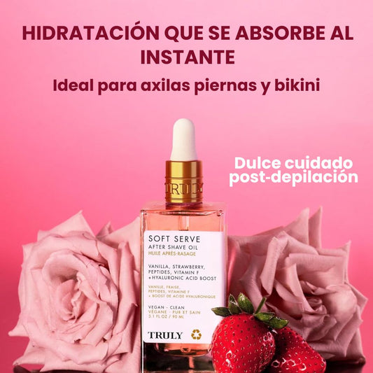 Truly Soft Serve Dile adiós a la piel irritada post depilación desde el primer uso