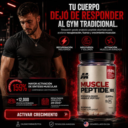 MUSCLE PEPTIDE 185™ Recuperación y crecimiento muscular