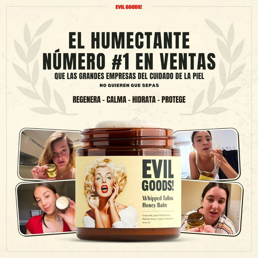 Evil Goods La crema que calma, repara y protege envase de Vidrio Original