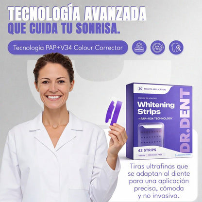 Desmancha tus dientes en 30 minutos sin ir al dentista ni gastar miles de pesos - 42 tiras