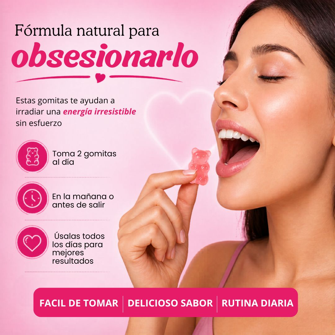 Gomas con Feromonas Sientete deseada y segura - 60 Gomas