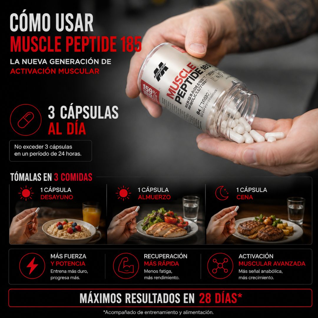 MUSCLE PEPTIDE 185™ Recuperación y crecimiento muscular