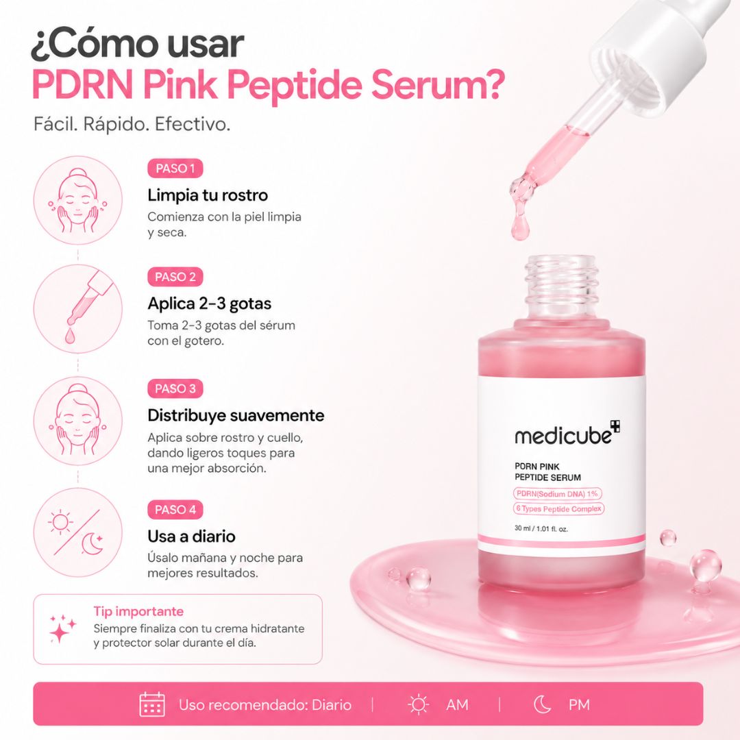 Medicube PDRN Reduce la apariencia de arrugas, manchas e imperfecciones