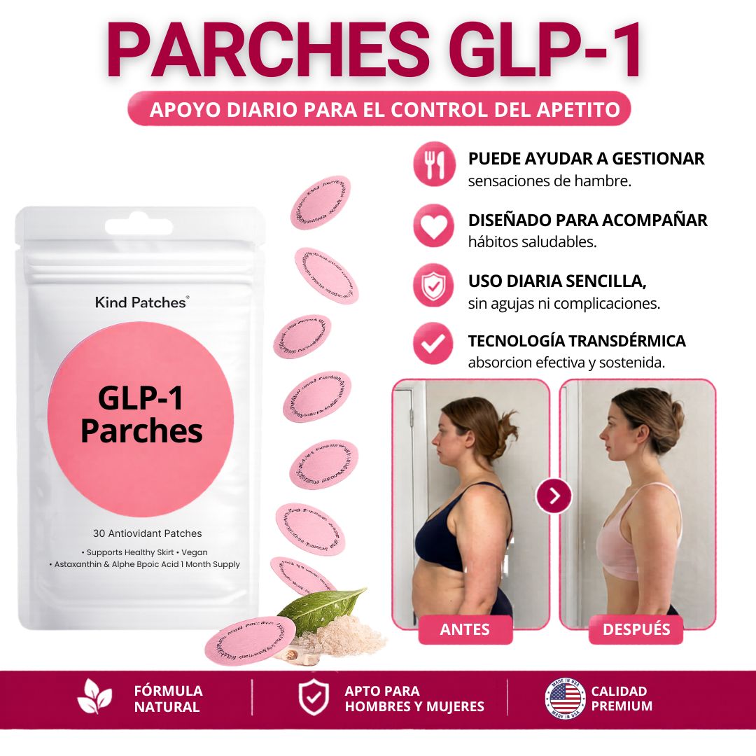 GLP-Parches™ El método que ayuda a reducir el apetito y perder hasta 10 Libras en 30 días