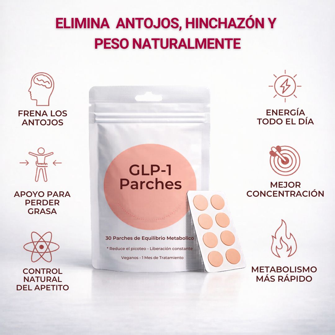 GLP-Parches™ El método que ayuda a reducir el apetito y perder hasta 10 Libras en 30 días