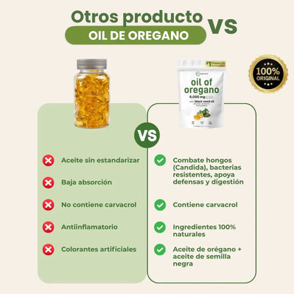 Aceite oil de Orégano Activa Defensas Más Fuertes