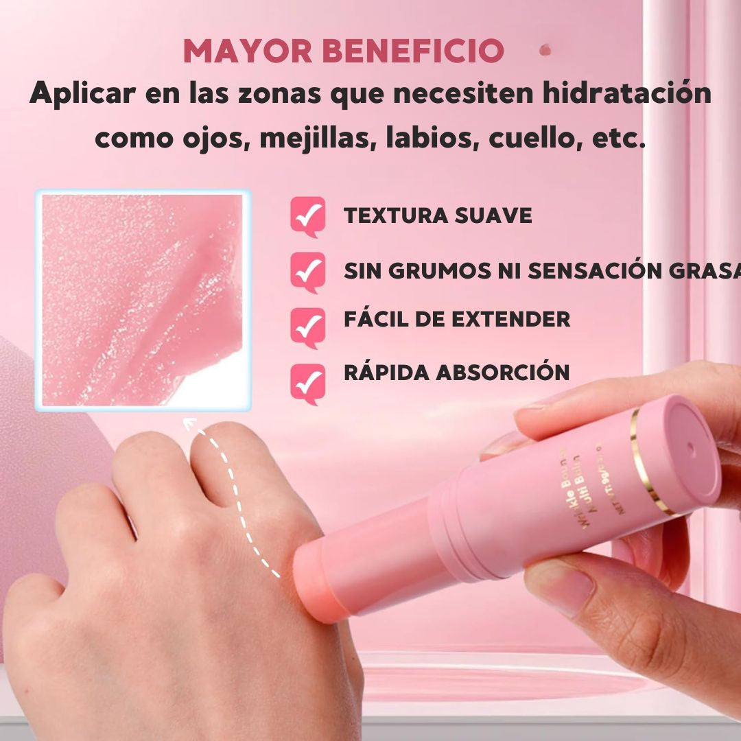 Balsamo Wrinkle Efecto piel coreana Anti-edad para lineas de expresion