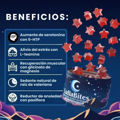 LullaBites™ Gomas - Recuperación real mientras duermes.