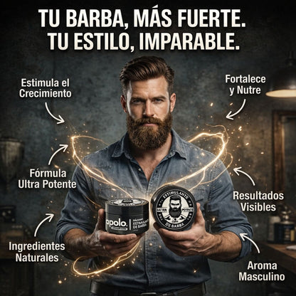 Apolo Consigue una Barba con Apariencia Más Densa, Uniforme y Masculina - 100ML
