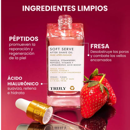 Truly Soft Serve Dile adiós a la piel irritada post depilación desde el primer uso