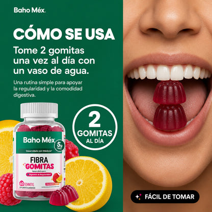 FIBRA PREBIÓTICA EN GOMITAS