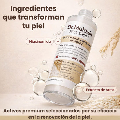 Peel Shot Exfoliación avanzada elimina puntos negros en la primer aplicación