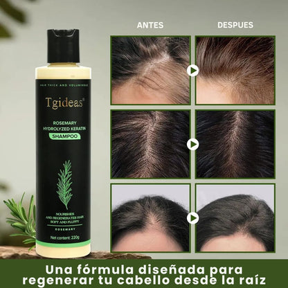 Tgideas Rosemary Shampoo Más volumen y menos caída desde las primeras semanas