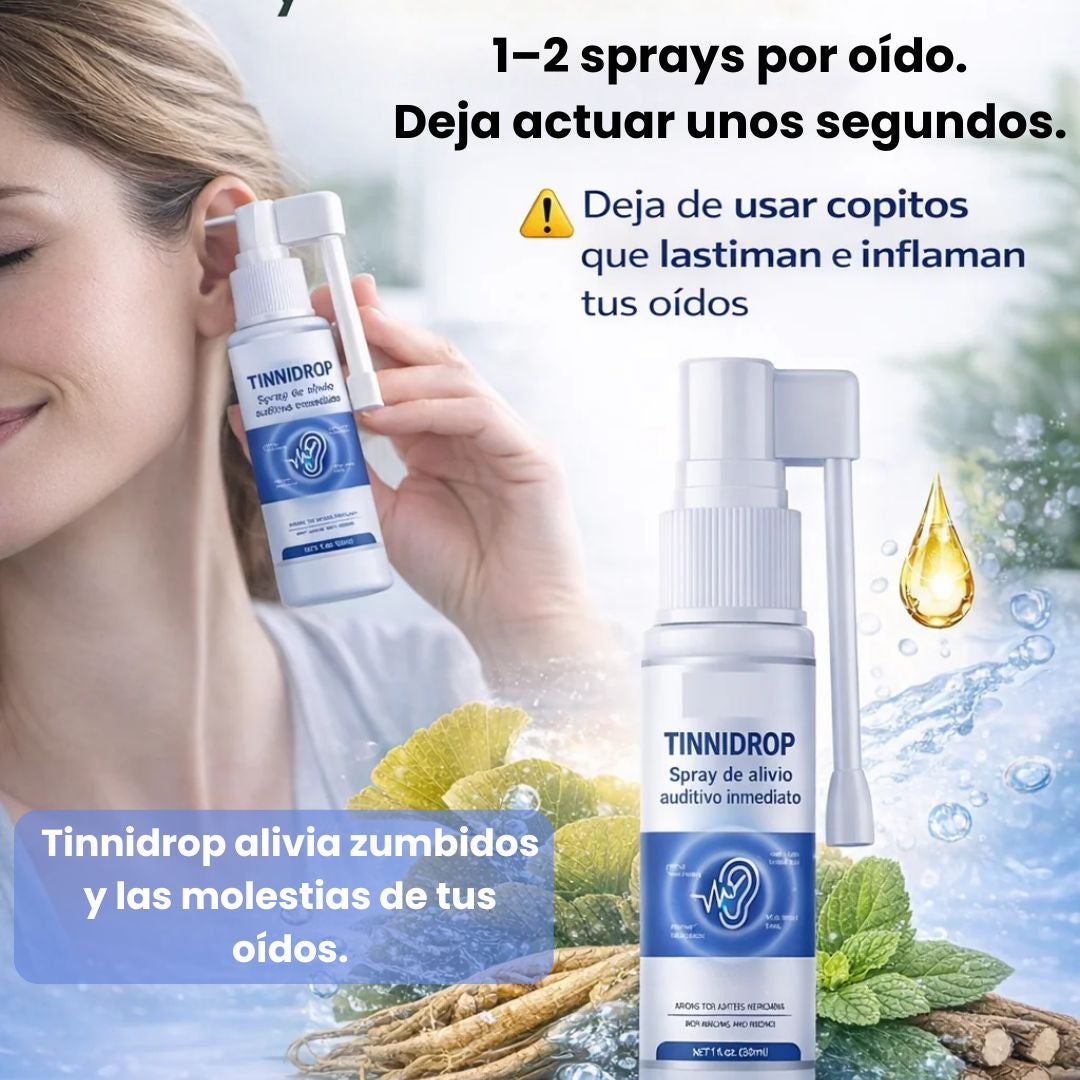 Tinnidrop™ Alivio efectivo para el zumbido y descanso sin interrupciones