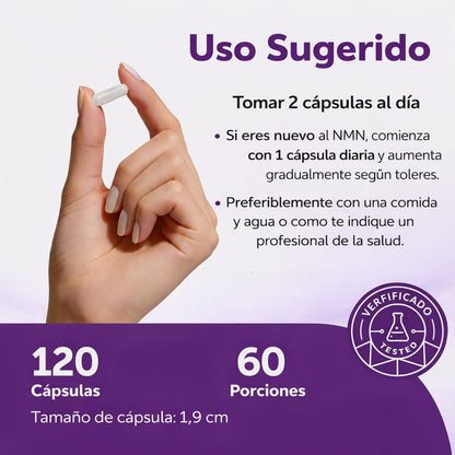NMN™ Energía, Vitalidad y Bienestar Celular para Tu Rutina Diaria