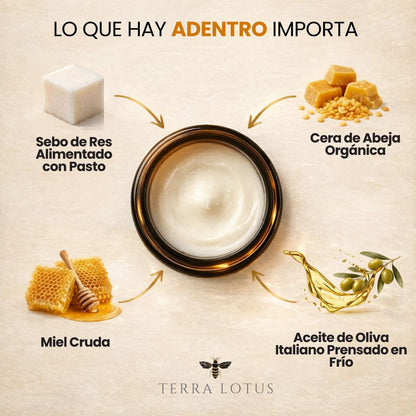 Terra Lotus Humecta profundamente y regenera tu piel desde el dia 1