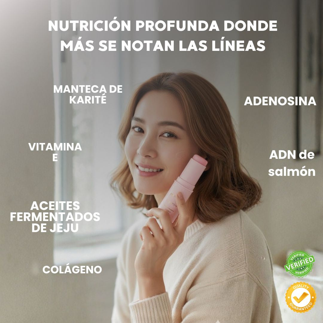 Balsamo Wrinkle Efecto piel coreana Anti-edad para lineas de expresion