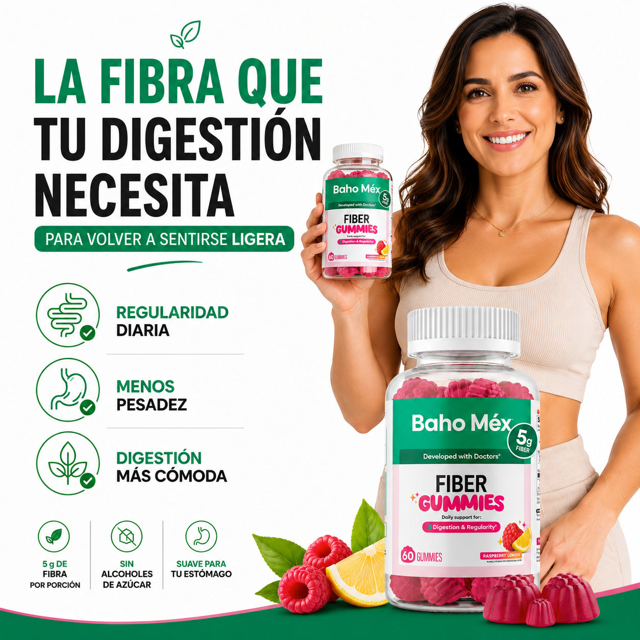 FIBRA PREBIÓTICA EN GOMITAS