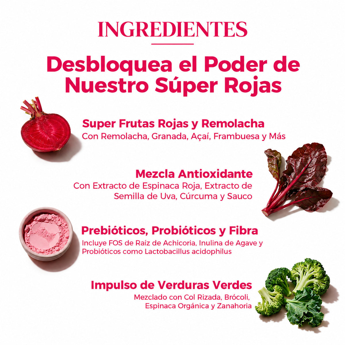 Frutos rojos y remolacha Apoyo Diario para una Mejor Circulación