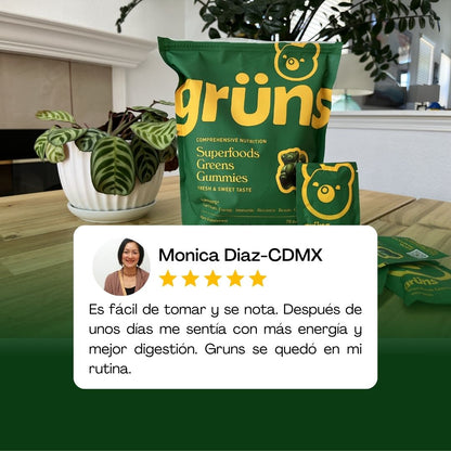 Gruns Nutrición Diaria en Gomitas para Tu Bienestar y Energía