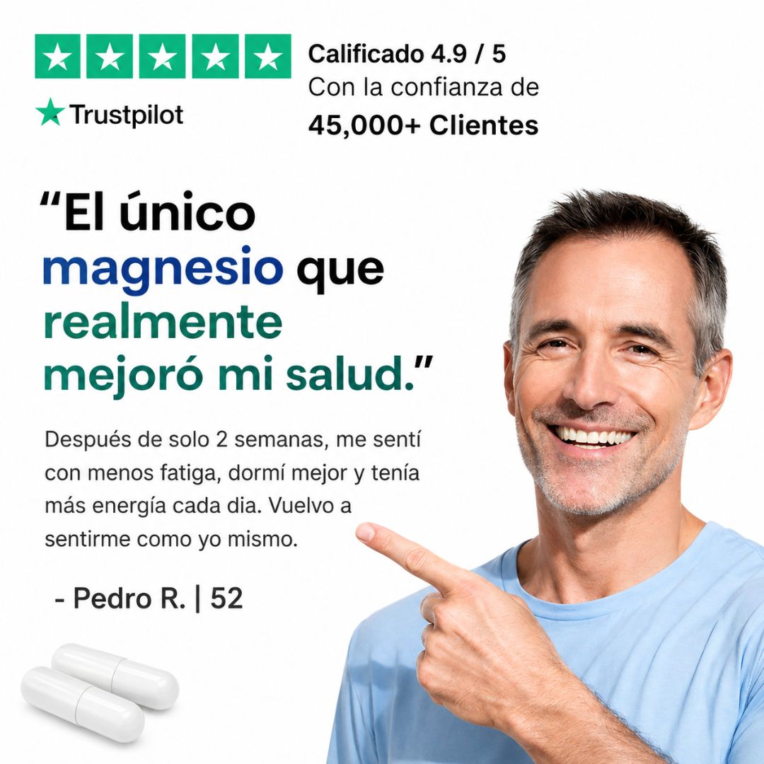 Magnesio 8 en 1 para apoyar mente clara, descanso y bienestar integral