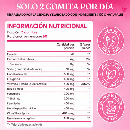 Gomas con Feromonas Sientete deseada y segura - 60 Gomas