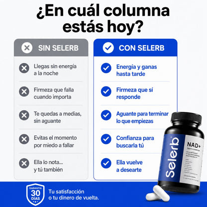 Selerb NAD+ Solo 7 días para dejarla caminando como bambi temblorosa