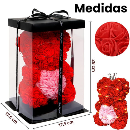 Oso de Rosas Eternas con caja