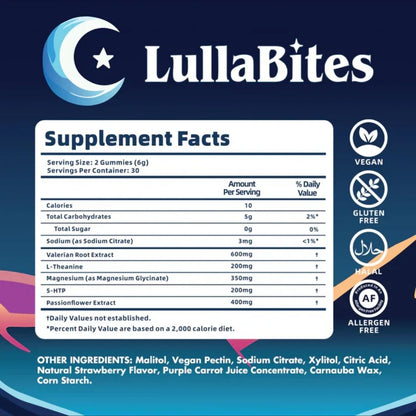 LullaBites™ Gomas - Recuperación real mientras duermes.