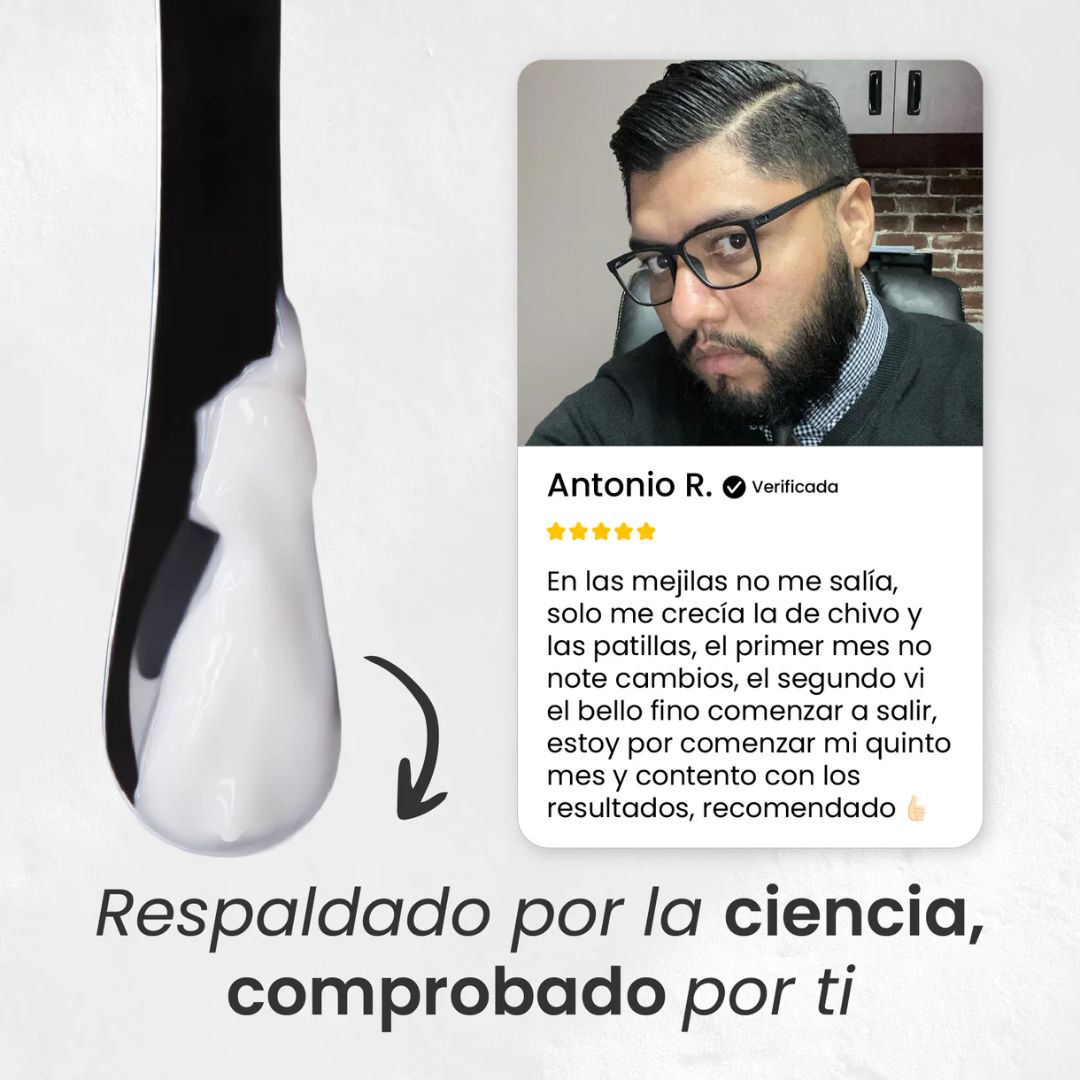 Apolo Consigue una Barba con Apariencia Más Densa, Uniforme y Masculina - 100ML
