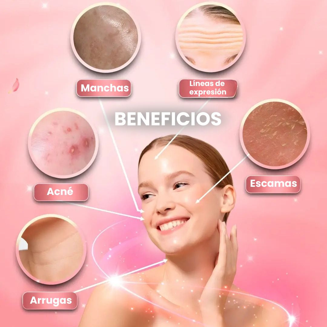 Masajeador facial para una piel más firme, lisa y luminosa desde casa
