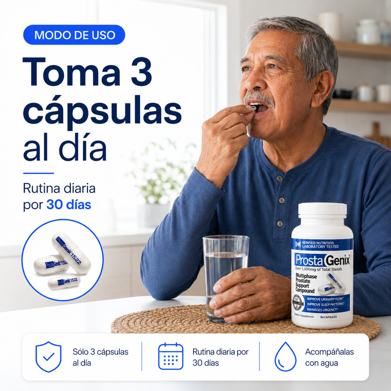ProstaGenix Apoyo a la prostata para Hombres