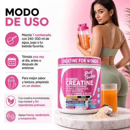 5g de Creatina Monohidrato Definitiva para Mujer