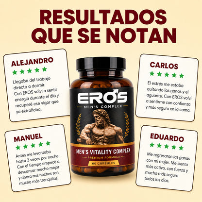 Eros | Mejora el rendimiento sexual y aumento de libido desde el dia 1
