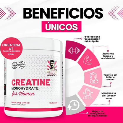 Creatina Old School para Glúteos, Fuerza y Definición - Original