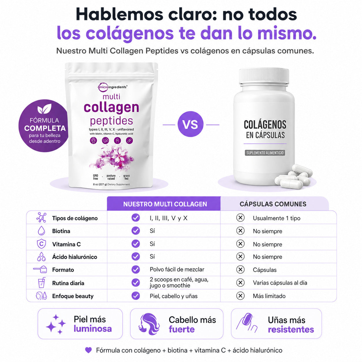 Cabello más fuerte, uñas más resistentes y piel más radiante