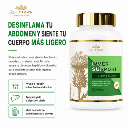 Barriga menos inflamada y cuerpo más ligero desde adentro
