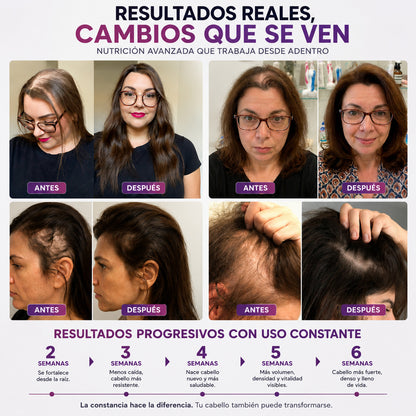 HairGrowth frena la caída y reactiva el crecimiento capilar desde la 1 semana