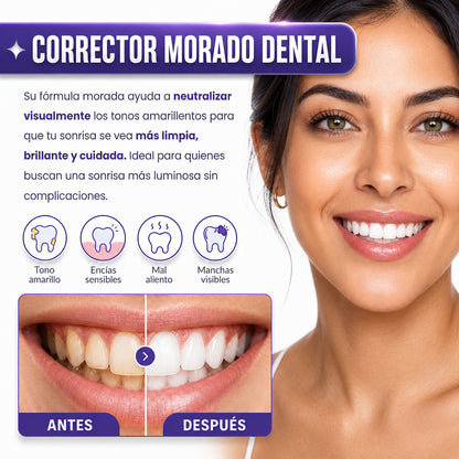 Corrector Morado Dental para una sonrisa más blanca y brillante