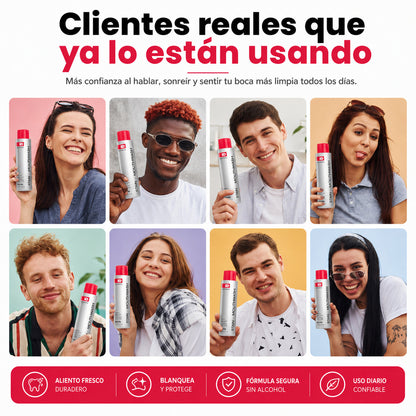 Enjuague Bucal Blanqueador Antimanchas Limpieza Profunda y Aliento Fresco