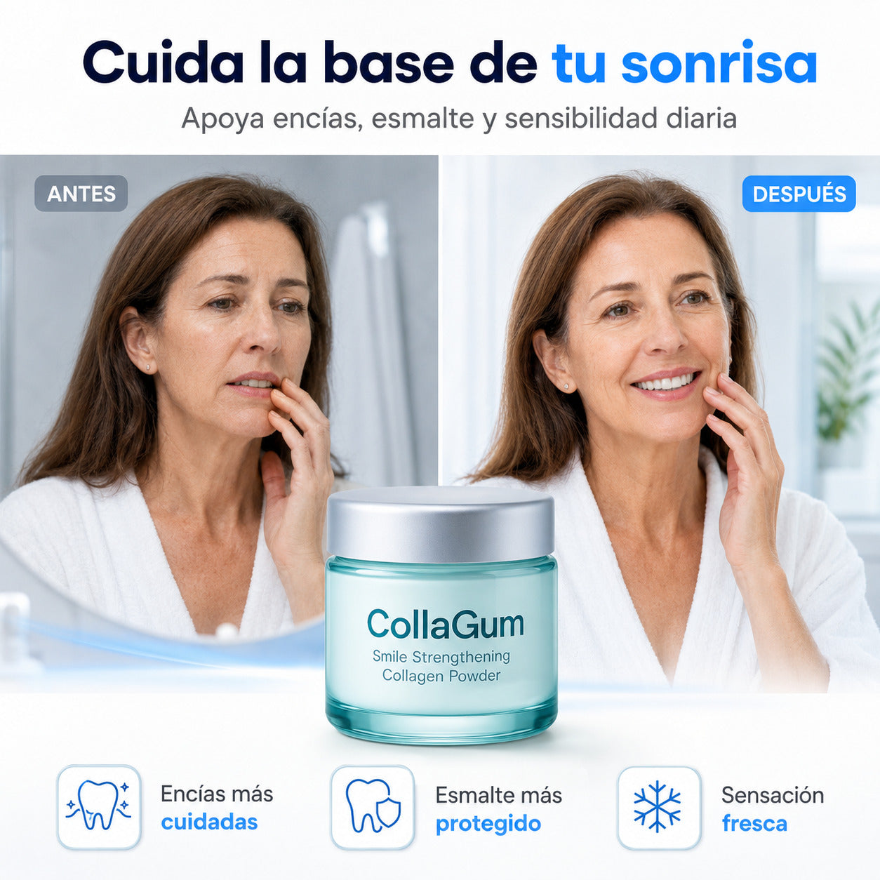 CollaGum™ El Restaurador de Encías Más Potente Del Mercado