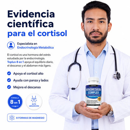 Magnesio complex 8 en 1 Sin rellenos 1000mg x Porcion